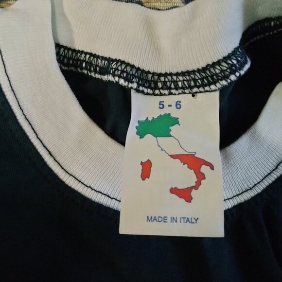 Vespa Italia Italian Kids Size 5-6 (Euro) Embroidered 100% Cotton Tee Shirt - Picture 5 of 10